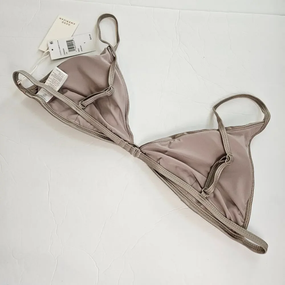 Good American Support Bikini Top‎ Shine Mink Plus 3x